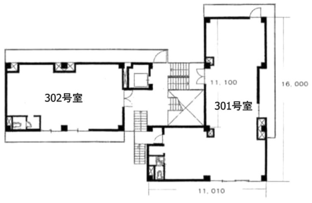 緑園都市植松(アムニス)ビル302 間取り図