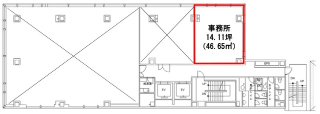 大宮仲町センタービル6F 間取り図