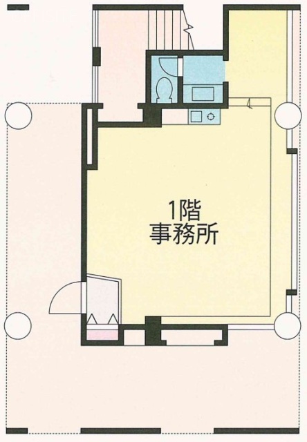 セダストーンヴィラB棟ビル1F 間取り図