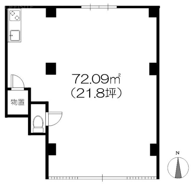 大野木ビル1F 間取り図