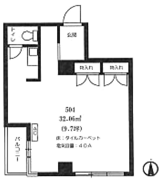 自由が丘戸田ビル504 間取り図