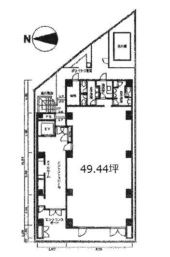 ウィステリア南大塚ビル1F 間取り図