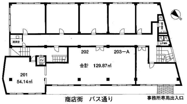 日生住宅三軒茶屋マンション202・203A 間取り図