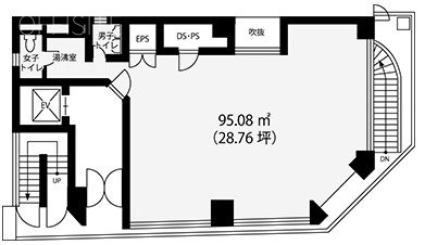 関内NSビル1F 間取り図