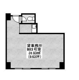 新宿Qフラットビル903 間取り図