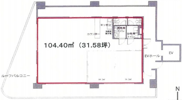 RBM八丁堀駅前ビル8F 間取り図