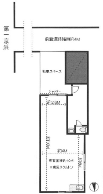 川田ビル1F 間取り図