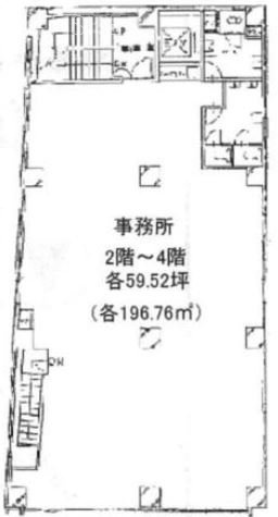 第1キクチビル2F 間取り図