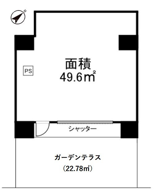 アクシア広尾1F 間取り図