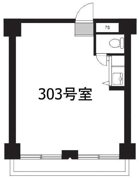 ドッケン代官山ハイツ303 間取り図