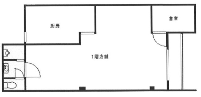 椎名町ビル1F 間取り図