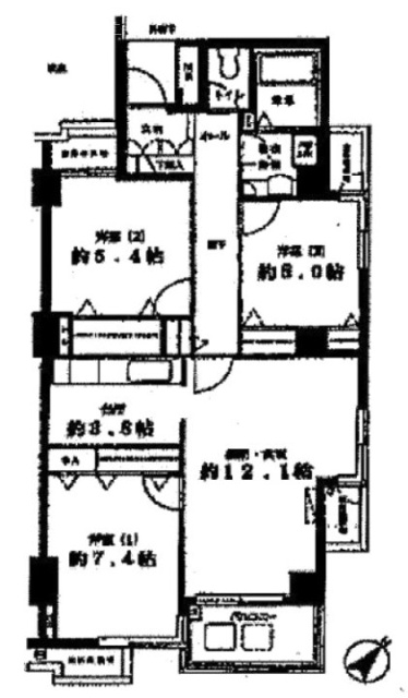 オーロヴェルデ田園調布ビル201 間取り図