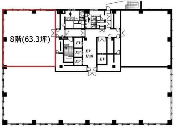 神谷町プライムプレイス8F 間取り図