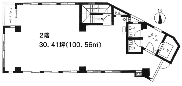 東邦神楽坂ビル2F 間取り図