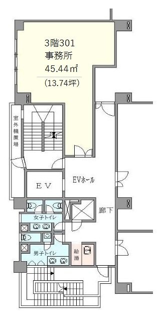 大森センタービル301 間取り図