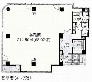 ザ・パークレックス新川5F 間取り図