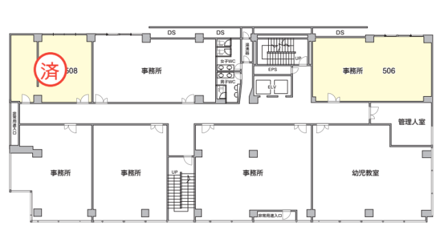 和紅(わこう)ビル506 間取り図