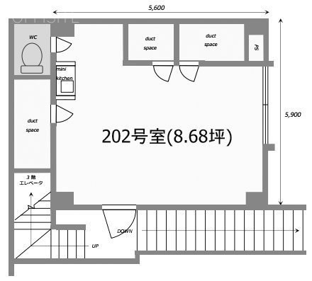 シティプラザ大久保202 間取り図