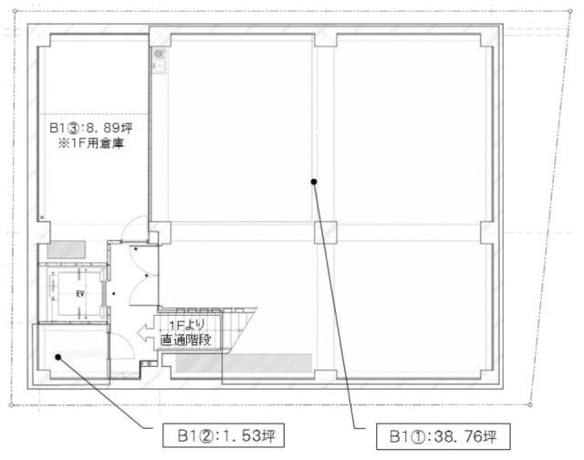 ripple square DビルB1F 間取り図