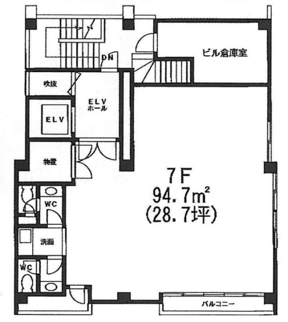 銀座清和ビル7F 間取り図