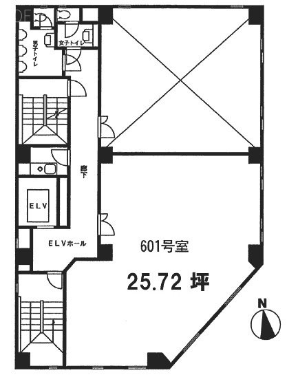 小西本店ビル6F 間取り図