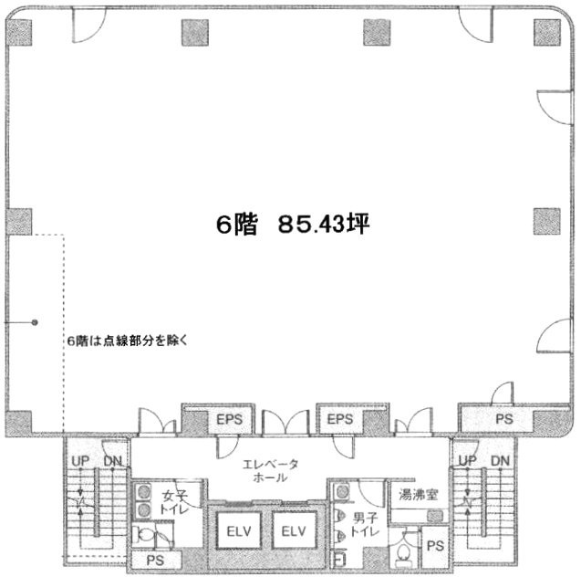 高田馬場EKKビル6F 間取り図