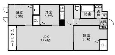 THE BELUGA 世田谷 RESIDENCE102 間取り図