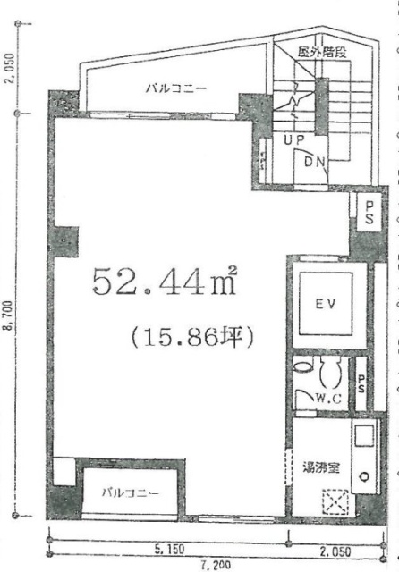 ゼロワンビル8F 間取り図
