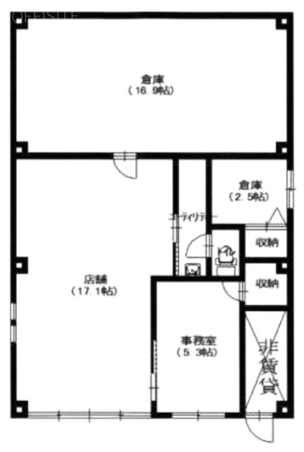 山下ビル1F 間取り図