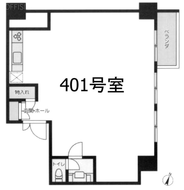 渋谷ホームズ401 間取り図