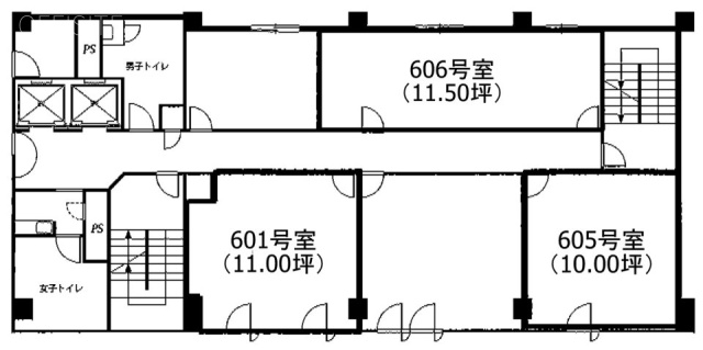 国宝ビル601 間取り図