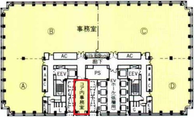 新宿モノリスコア 間取り図