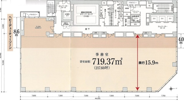 秋葉原大栄ビル6F 間取り図