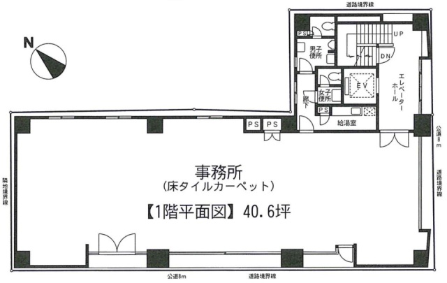 北祥ビル1F 間取り図