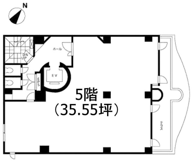 日本橋BNKビル5F 間取り図