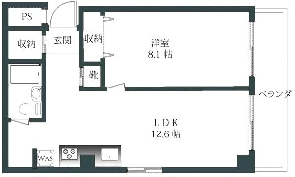アルカディア表参道203 間取り図
