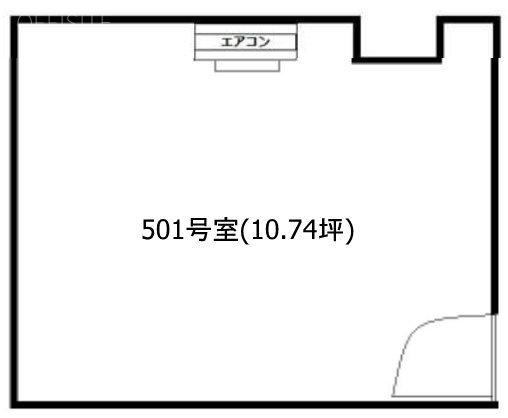 静山(セイザン)ビル501 間取り図