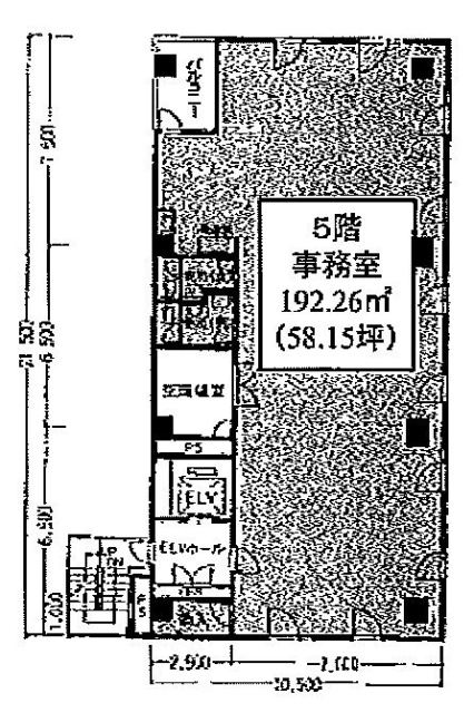 虎ノ門第一法規ビル5F 間取り図