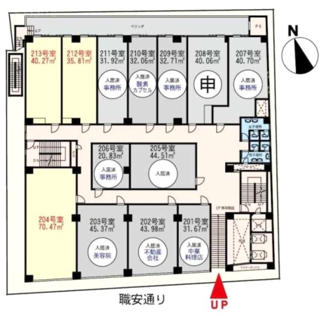 コントワール新宿213 間取り図