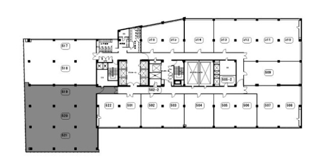 山王グランドビル5F 間取り図