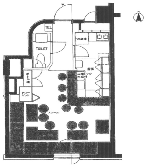 錦糸町KビルF 間取り図