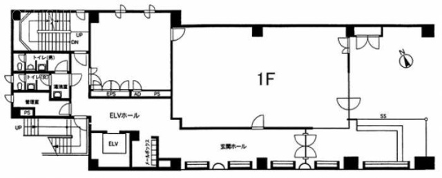 芝井原ビル1F 間取り図