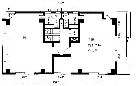 桧山第2ビル2F 間取り図