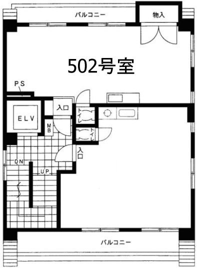 MSビル502 間取り図
