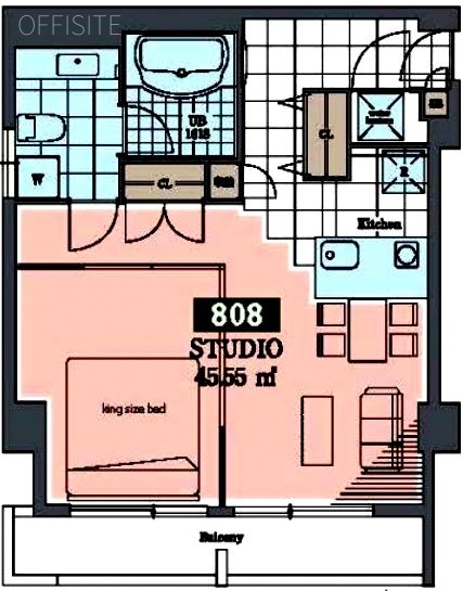 ホテル&レジデンス六本木808 間取り図