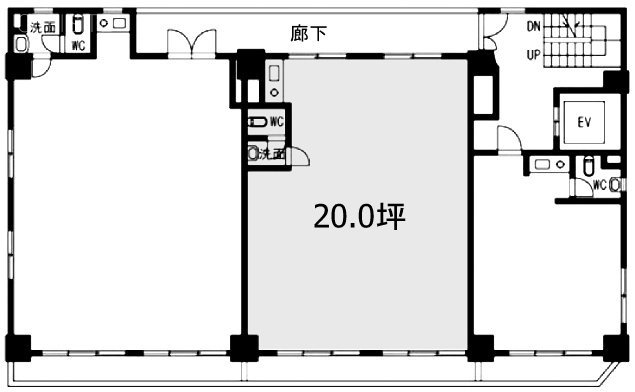六本木小山ビル302 間取り図