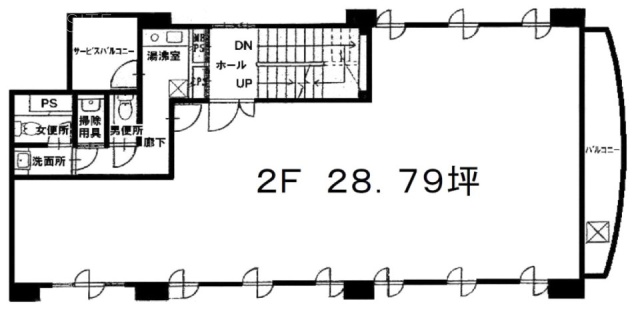 第2東郷パークビル2F 間取り図