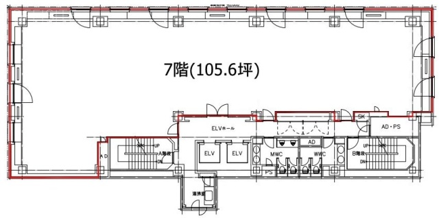 東京神田須田町ビル7F 間取り図