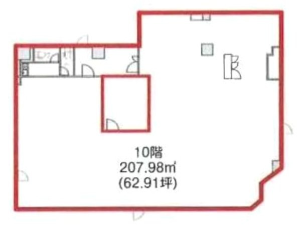 大塚トーセイビルⅢ10F 間取り図