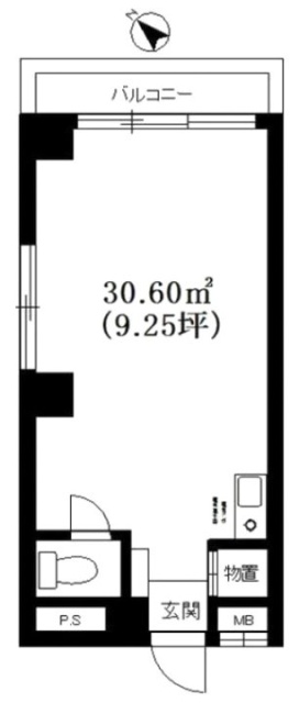 恵比寿リバストーンハイム4F 間取り図
